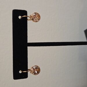 Swarovski Rose Gold Crystal Earrings